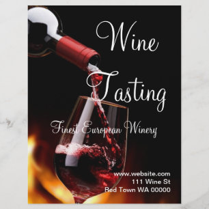 Winery Flyer-uitnodiging voor het testen van wijn Flyer