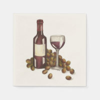 Winery Glass Fles Red Wine Bar Winery Napkins