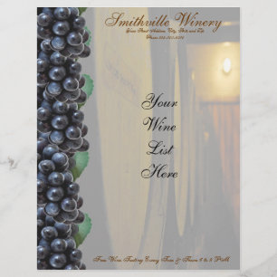 Winery Letterhead Briefhoofd Ontwerp