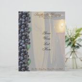 Winery Letterhead Briefhoofd Ontwerp (Staand voorkant)