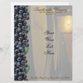 Winery Letterhead Briefhoofd Ontwerp (Voorkant / Achterkant)