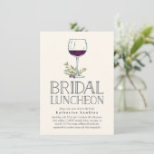Winery or Wine Tasting Bridal Luncheon Invitation (Debout devant)