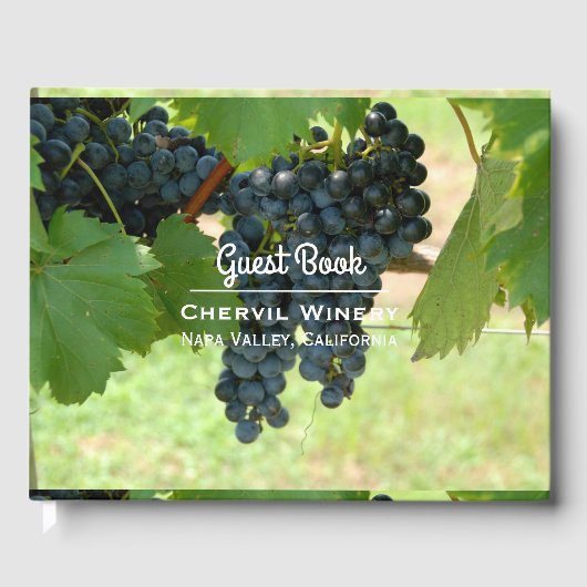 Winery Thered Custom Guest Book Gastenboek (Voorkant)