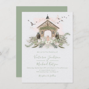 Winery Vineyard Stone Venue Invitations au mariage