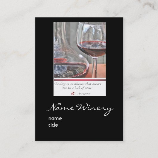 Winery visitekaartje (Voorkant)