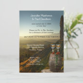Winery Wine Themed After Wedding Invitation (Debout devant)
