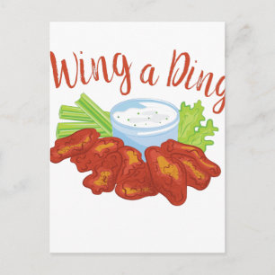 Wing A Ding Briefkaart