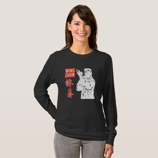 Wing Chun Chinese Shaolin Master China Wing Tsun T-shirt (Voorkant volledig)