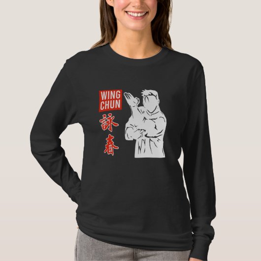 Wing Chun Chinese Shaolin Master China Wing Tsun T-shirt (Voorkant)