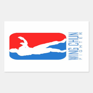 Wing Chun Fighter - Ip Man Linage Rechthoekige Sticker
