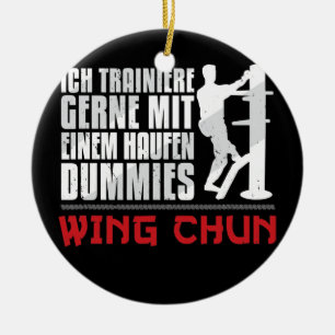 Wing Chun Holzpuppe Haufen Dummies Martial Arts Keramisch Ornament