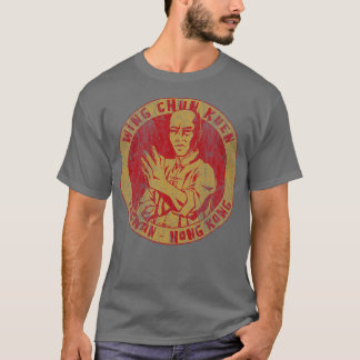Wing Chun Kuen goud verdrietig T-shirt