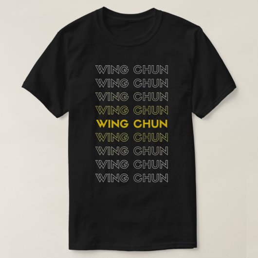 Wing Chun Kung Fu Apparel Fading Wing Chun Design T-shirt (Design voorkant)