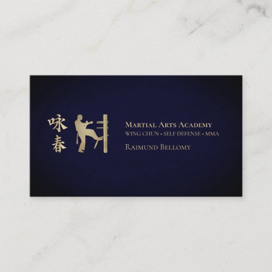Wing Chun Kung Fu Carte de visite (Devant)