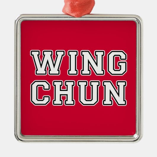Wing Chun Metalen Ornament (Voorkant)