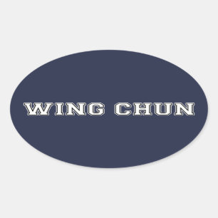 Wing Chun Ovale Sticker