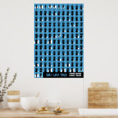 Wing Chun Siu Lim Tao Poster bleu (Cuisine)
