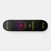 Wing Chun Training Deck (zwart) Skateboard (Horizontaal)