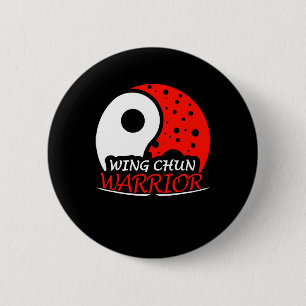 Wing Chun Warrior Martial Arts Fighter Coach Train Ronde Button 5,7 Cm