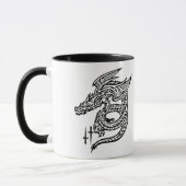 Wing Dragon 11 oz Ringer Mug (Gauche)