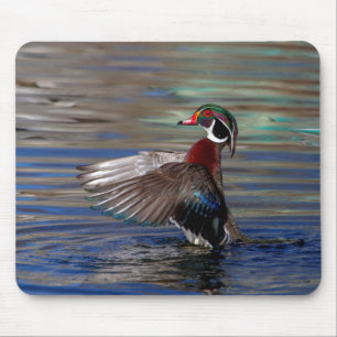 Wing Flapping Wood Duck Muismat