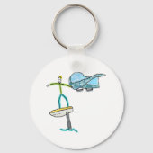 Wing Foiling Stickman Sleutelhanger (Achterkant)