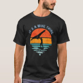 Wing Foiling Surf Surffolie Retro  Sur T-shirt (Voorkant)