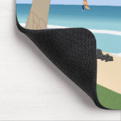 Wing Folie Surfers Pandanus Tree op het strand Muismat (Hoek)