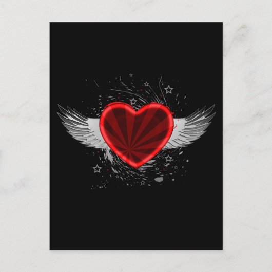 Wing Heart Briefkaart (Voorkant)