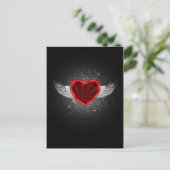 Wing Heart Briefkaart (Staand voorkant)