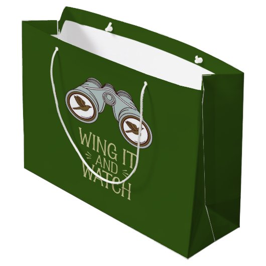 Wing It en kijken naar Birdwatching Natuur Adventu Groot Cadeauzakje (Achterkant Gekanteld)