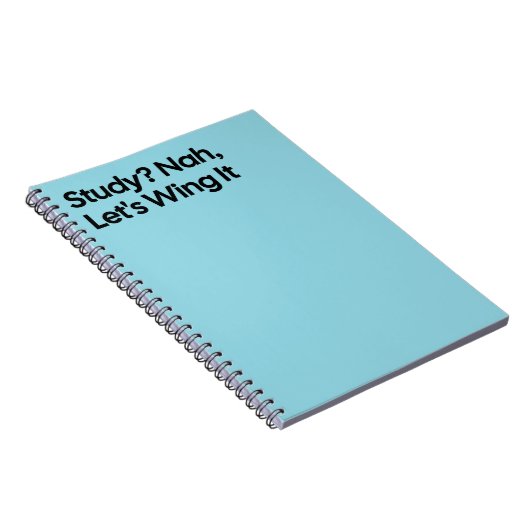 Wing It Funny Study Notebook Notitieboek (Rechterzijde)