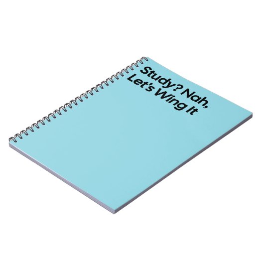 Wing It Funny Study Notebook Notitieboek (Linkerzijde)