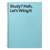 Wing It Funny Study Notebook Notitieboek (Voorkant)