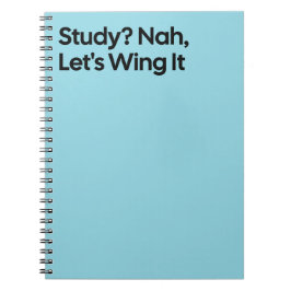 Wing It Funny Study Notebook Notitieboek