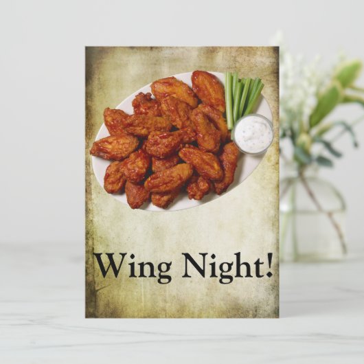 Wing Night Kaart (Staand voorkant)