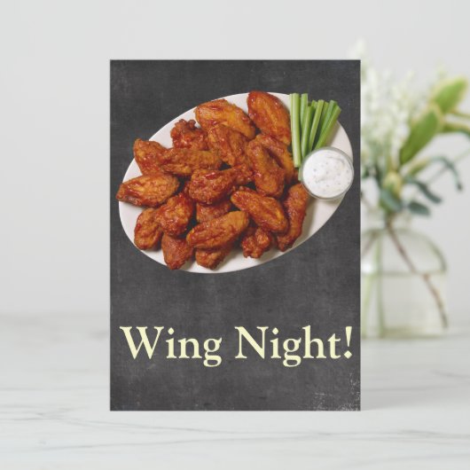 Wing Night Kaart (Staand voorkant)