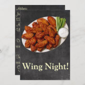 Wing Night Kaart (Voorkant / Achterkant)