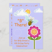 Wing-Nutz™_Bumble Bee_paarse_B daar! Kaart (Voorkant / Achterkant)