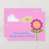 Wing-Nutz™_Butterfly_zoet & leuk feest Kaart (Voorkant / Achterkant)