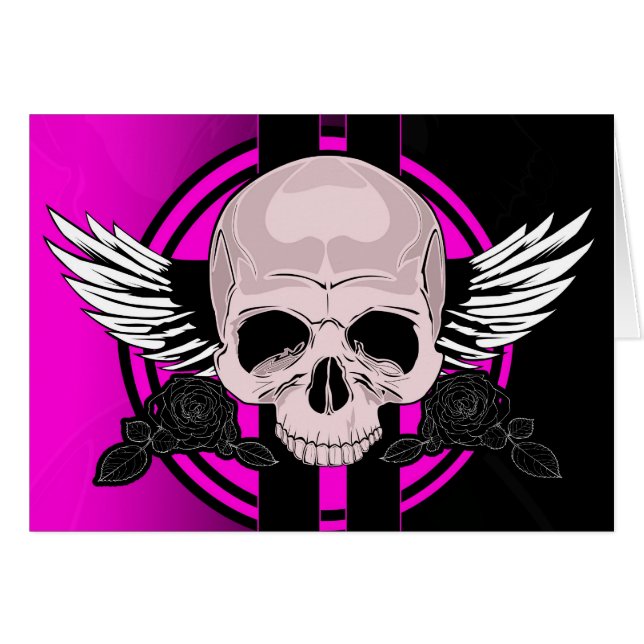 Wing Skull - PINK (Voorkant Horizontaal)