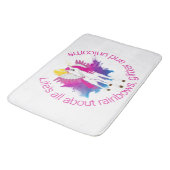 Wing Unicorn Party waterverf Badmat (Gekanteld)