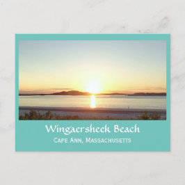 Wingaersheek Beach Sunset Briefkaart