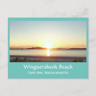 Wingaersheek Beach Sunset Briefkaart