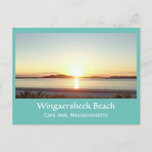 Wingaersheek Beach Sunset Briefkaart (Voorkant)