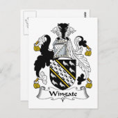 Wingate Family Crest Briefkaart (Voorkant / Achterkant)