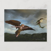 Winged achtervolgen briefkaart (Voorkant)