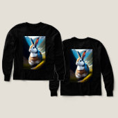 Winged Bunny Trailblazer: Boys’ Tri-Blend Adventur (Motif recto et verso)