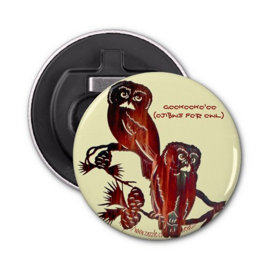 "Winged" Button Flesopener (Voorkant)