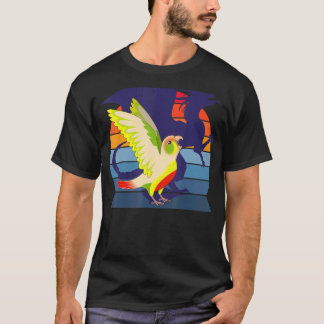 Winged dragon I, die de groene gekauwde ananas sch T-shirt